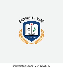 3084 educational logo school college university learning institute book academy organization