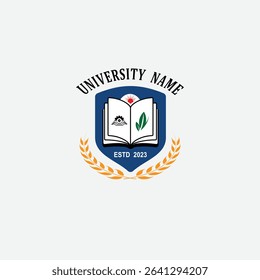 3085 educational logo school college university learning institute book academy organization