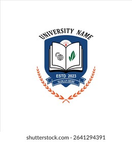 3087 educational logo school college university learning institute book academy organization