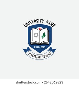3092 educational logo school college university learning institute book academy organization