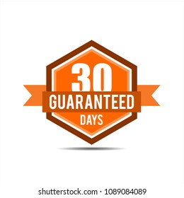 30days guaranteed, 30 days label guarantee badge