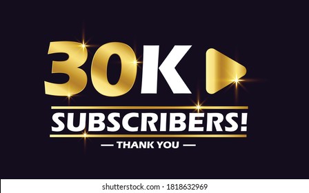 30k subscribers with play button celebration