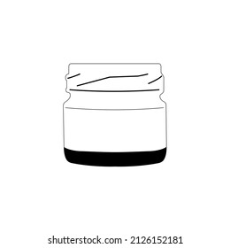 30ml Mini Glass Jam Jar,icon design vector