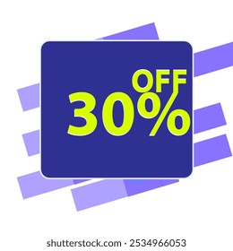 30 % Rabatt auf Vektorwerbung-Rabattbanner