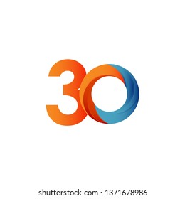 30th anniversary design template for celebration