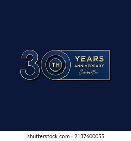 30th Anniversary Logo Anniversary Celebration Logo Stock Vector ...