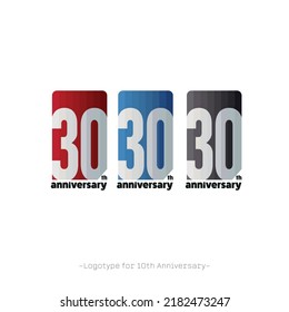 30th Anniversary Logo Type, 30th Logo