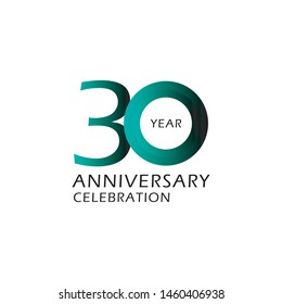 30th Anniversary Vector Template Design Illustration