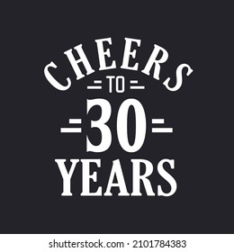 30th birthday celebration, Cheers to 30 years svg