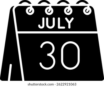 30th of July Line vector Icon Design