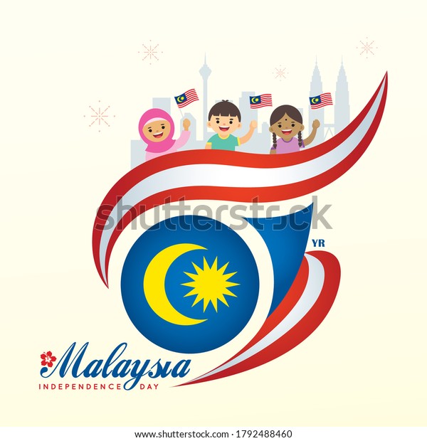 31 August Malaysia Independence Day Greeting Stock Vector (Royalty Free ...