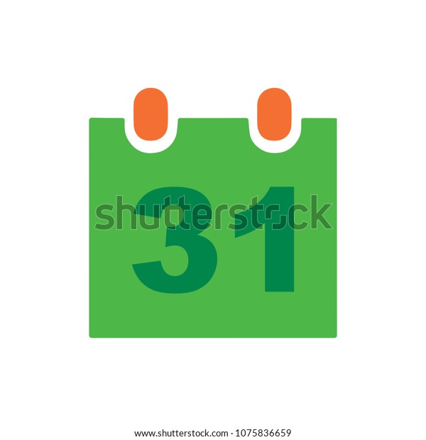 31 Day Calendar Icon Vector Month Stock Vector (Royalty Free ...