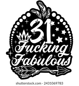 31 fucking fabulous black vector graphic design and cut file
