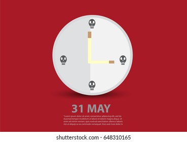 31 May, don't smoke concept time till dead