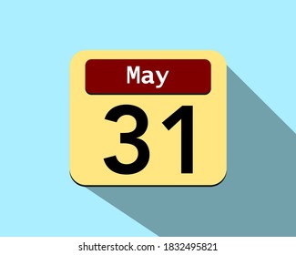 31. Mai - Vektorkunst eines Kalenderbildes