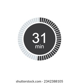 31 minutes timers Clock, Timer 31 min icon.