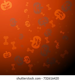 The  31 October halloween vector pattern background
