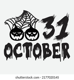 31 October Svg T-Shirt Design