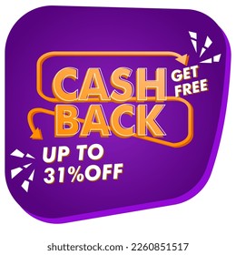 31% off money post promotion vector design template