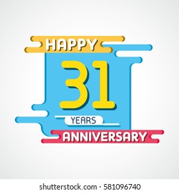 31 Years Anniversary Celebration Design.