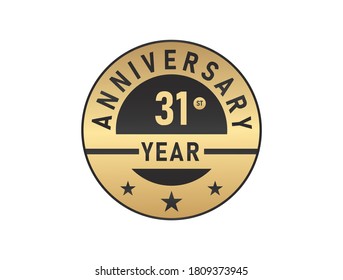 Logotipo vectorial de imágenes de 31 años 
