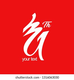 31 years anniversary logo vector template illustration