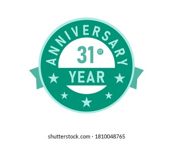 31 years anniversary Modern Badges 