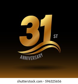150 Year Anniversary Logo Golden Color Stock Vector (Royalty Free ...