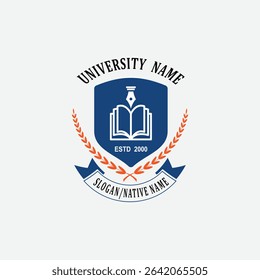 3100 educational logo school college university learning institute book academy organization