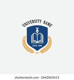 3102 educational logo school college university learning institute book academy organization