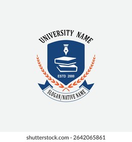 3106 educational logo school college university learning institute book academy organization