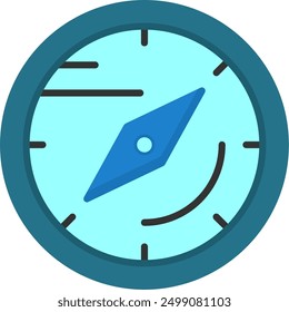 311 - Compass Line Vector Icon Design