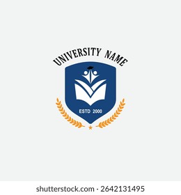 3118 educational logo school college university learning institute book academy organization