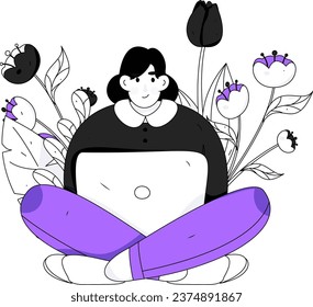 3.12 International Women's Day professional women flat character vector concept operation hand drawn illustration
