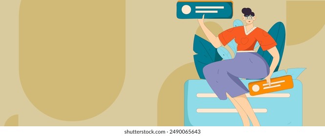 3.12 International Women's Day professional women flat character vector concept operation hand drawn illustration

