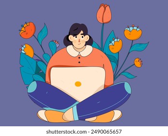 3.12 International Women's Day professional women flat character vector concept operation hand drawn illustration
