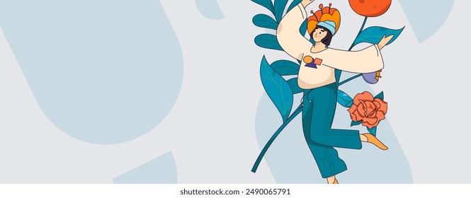 3.12 International Women's Day professional women flat character vector concept operation hand drawn illustration
