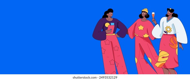 3.12 International Women's Day professional women flat character vector concept operation hand drawn illustration
