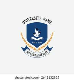 3126 educational logo school college university learning institute book academy organization