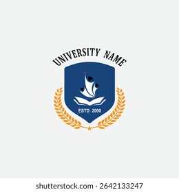 3128 educational logo school college university learning institute book academy organization