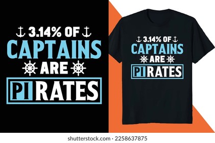 3.14% Captains are Pirates Math Lover PI Day Science