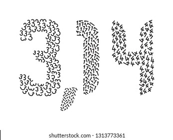3,14 and numbers