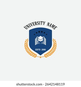 3140 educational logo school college university learning institute book academy organization