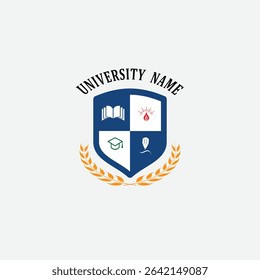 3145 educational logo school college university learning institute book academy organization