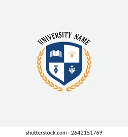 3155 educational logo school college university learning institute book academy organization