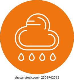 316 - Rain Flat Vector Icon Design