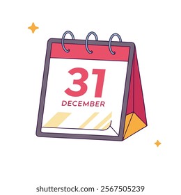 31st December Calendar - Year-End Planner and Countdown Reminder