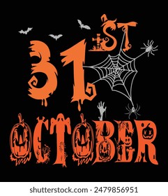 31st October - Halloween day design