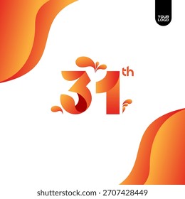 Logo-Design zum 31. Jahrestag, Twist Ribbons Logo