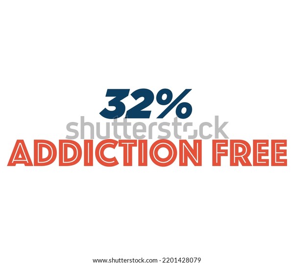 32 Addiction Free Product Label Sign Stock Vector (Royalty Free) 2201428079 Shutterstock